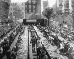 [Refugees at Mrs. William H. Crocker relief camp, Union Square]