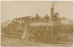 [N.P.T. Co. locomotive #1 and crew]