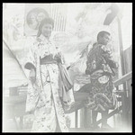 Japanese woman and man in kimono