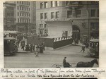 Platform in front of the Chronicle from which Tetrazzini sang.