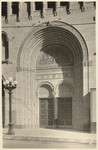 [Exterior front entrance detail view Fine Arts Building, 811 West 7th Street, Los Angeles]