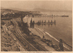 Oil wells in the Pacific Ocean. Summerland, Southern California