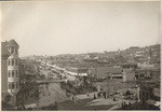 Panorama of five views of the Van Ness Avenue Shopping District - Six months after fire - Every building a new one [a].