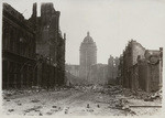 [View down O'Farrell St. toward Market St. and Call Building]