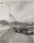 [Exterior general view of utility truck and lamppost Newbery Electric Corporation]