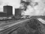 [Railroad tracks and Los Angeles River from First Street], views 1-2