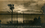 Sunrise from Vawter Park Hotel veranda, on Wawasee Lake, Vawter Park, N.D