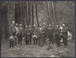 Ex-Governor Henry T. Gage of California and Commissioners, in the Big Basin Park, Santa Cruz Range, 99