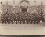 Police on steps of Administration Building, Midwinter Fair, 8462