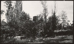 Old Methodist church lot at Green and Broadway, Columbia with the Presbyterian church in the background