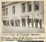 Woman Pickets at Democratic Convention.