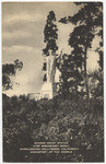 Sacred Heart Statue atop Monastery Knoll overlooking Hollywood, California, Monastery of the Angels