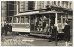 Powell St. Cable Car on its Turn-table at Powell and Market Sts. San Francisco # 2497