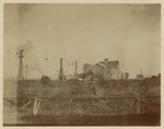 Spreckels Sugar Factory rear view, pulp conveyers in foreground