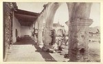 Corridor of the Mission at San Juan Capistrano. # 1146