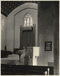 [Interior chancel detail Wilshire Boulevard Congregational Church, Los Angeles] (3 views)