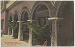 The frescoes, veranda, Paul de Longpre's residence, Hollywood, Cal.