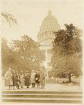 [Caroline Wenzel and party at State Capitol, Sacramento]