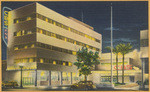 Columbia Broadcasting System at night, Radio City, Hollywood, Calif., T503