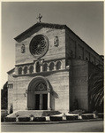 [Exterior full front view Church of Precious Blood, 435 South Occidental Boulevard, Los Angeles]