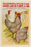 California State Fair, Sacramento, Aug. 28 to Sept. 4 - 1909, splendid poultry show