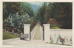 Public entrance to Wattles' gardens, Hollywood, Los Angeles, Calif.