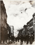 [View of fire from unidentified street]