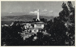 Coit Tower on Telegraph Hill, San Francisco, California, East Bay Area in distance, No. 30