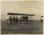 [Biplane sitting on airfield]