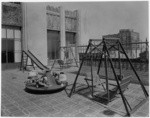 [Exterior playground Bullock's Wilshire building.]