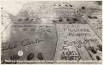 Footprints and autographs of the stars Chinese Theatre Hollywood, Cal., 28