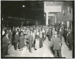 [Sacramento Northern Railway depot and opening night crowd, 1121 Terminal Way, Sacramento]