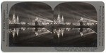 Fountain of Energy and Festival Hall at night, mirrored in the broad lagoon of the South Gardens, Panama-Pacific Int. Exp., San Francisco, Calif., 17818