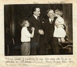 Henry Wilkens with his two children and attorney Frank Murphy.