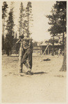 "The end of the trail". George himself at West Yellowstone