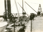 Unloading lumber, Redondo, California, 5999