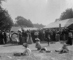 [Relief line. Refugee camp, Golden Gate Park]