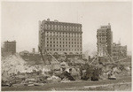 General view of the work of clearing the site of the "Palace" - one year after