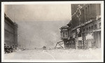 [View of fire along Mission St. U.S. Post Office, left]