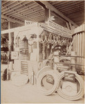 View of the exhibit of the N. Y. Belting and Packing Co., Ltd., at Mechanic's Institute Fair, 1895