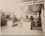 View of the exhibit of Steiger & Kerr, 350 Main St., manufacturers of the new California ranges, at the Mechanic's Institute Fair, 1895