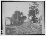 [Wagon wheel tracks in San Gabriel street]