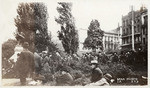 [Crowd, including many Chinese. Portsmouth Square?]