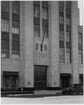 [Exterior front entrance Bullock's Wilshire building.]