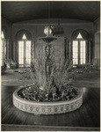 [Interior detail view fountain in hotel lobby]