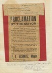 [Schmitz's proclamation and police pass]