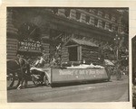 ["Discovery of Gold" float in a Market Street parade]