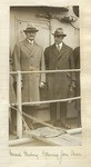 [General Pershing on deck of ship returning from China]