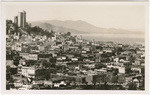 Looking north on Russian Hill, Mt. Tamalpais in the background, San Francisco