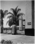 [Exterior gate detail Bullock's Wilshire building.]